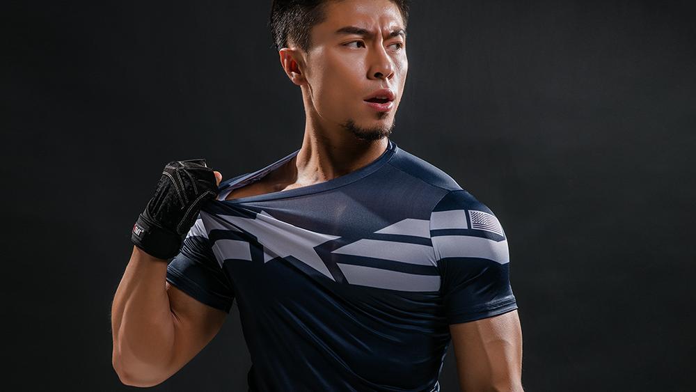 T-shirt Mens Short Sleeves T Shirt Men Gyms Bodybuilding Skin Tight Thermal  Compression Shirts Workout Top