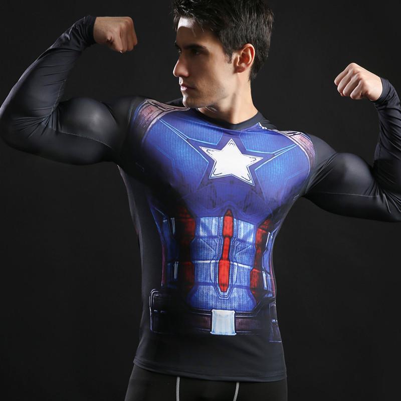 Superhero Workout Compression Shirts